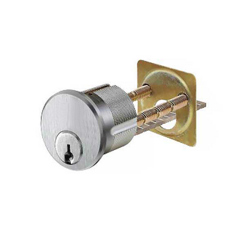 TELL - Series 4000 - Rim Cylinder - 1-1/4" to 2-1/4" Doors - 26D - Schlage SC1 - Satin Chrome - Grade 2 - UHS Hardware TELL - Series 4000 - Rim Cylinder - 1-1/4" to 2-1/4" Doors - 26D - Schlage SC1 - Satin Chrome - Grade 2 - UHS Hardware