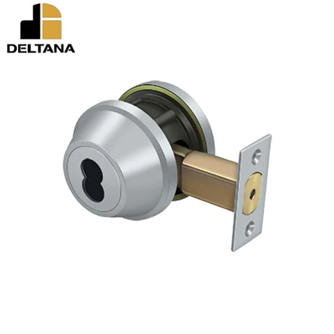 Deltana - Single Deadbolt IC Core Non CYL - Grade 2 - 2-3/4" Backset - 1-3/8" - 2" Door Thickness - Universal Handing Deltana - Single Deadbolt IC Core Non CYL - Grade 2 - 2-3/4" Backset - 1-3/8" - 2" Door Thickness - Universal Handing
