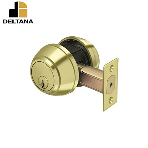 Deltana - Double Deadbolt Grade 1 - 2-3/4" Backset - 1-3/8" - 1-3/4" Door Thickness - Universal Handing - Optional Finish Deltana - Double Deadbolt Grade 1 - 2-3/4" Backset - 1-3/8" - 1-3/4" Door Thickness - Universal Handing - Optional Finish