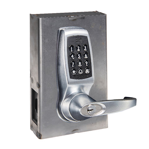 CodeLocks - CL4510 Gate Box Kit - Electronic Smart Lock - Tubular Latch Bolt Gate Box Kit - Entrance - Brushed Steel - UHS Hardware CodeLocks - CL4510 Gate Box Kit - Electronic Smart Lock - Tubular Latch Bolt Gate Box Kit - Entrance - Brushed Steel - UHS Hardware