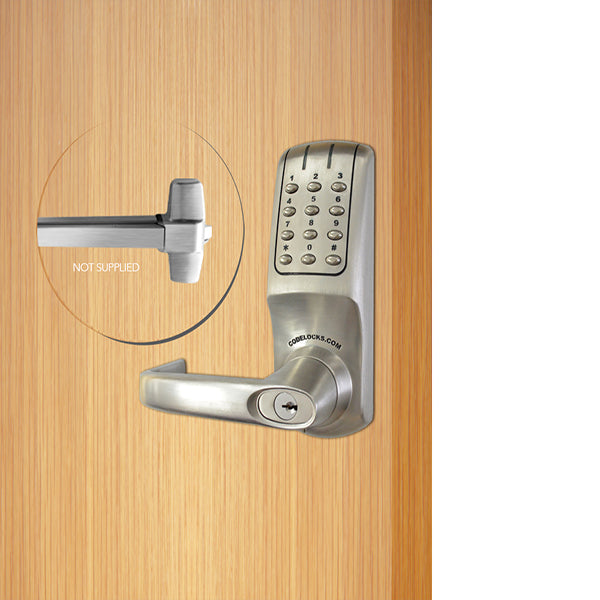 Code Locks - CL5000 - Electronic Door Trim - Heavy Duty - 2 3/4" Backset - Panic Access Kit - Optional SFIC Prep - Grade 2 - UHS Hardware Code Locks - CL5000 - Electronic Door Trim - Heavy Duty - 2 3/4" Backset - Panic Access Kit - Optional SFIC Prep - Grade 2 - UHS Hardware