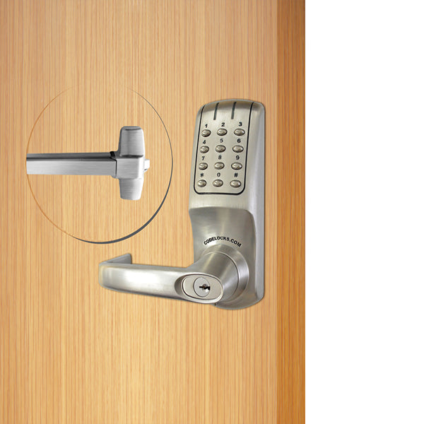 Code Locks - CL5000 / CL36R - Electronic Door Exit Trim with 36" Panic Rim Exit Device - Heavy Duty - 2 3/4" Backset - Panic Access Kit - UHS Hardware Code Locks - CL5000 / CL36R - Electronic Door Exit Trim with 36" Panic Rim Exit Device - Heavy Duty - 2 3/4" Backset - Panic Access Kit - UHS Hardware