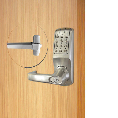 Code Locks - CL5000 / CL36R - Electronic Door Exit Trim with 36" Panic Rim Exit Device - Heavy Duty - 2 3/4" Backset - Panic Access Kit - UHS Hardware Code Locks - CL5000 / CL36R - Electronic Door Exit Trim with 36" Panic Rim Exit Device - Heavy Duty - 2 3/4" Backset - Panic Access Kit - UHS Hardware