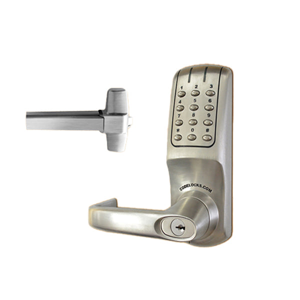 Code Locks - CL5000 / CL36R - Electronic Door Exit Trim with 36" Panic Rim Exit Device - Heavy Duty - 2 3/4" Backset - Panic Access Kit - UHS Hardware Code Locks - CL5000 / CL36R - Electronic Door Exit Trim with 36" Panic Rim Exit Device - Heavy Duty - 2 3/4" Backset - Panic Access Kit - UHS Hardware