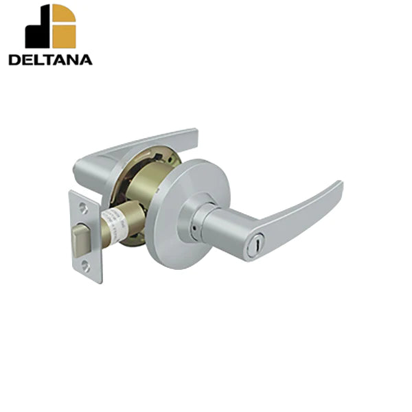 Deltana - Comm - Privacy Standard Grade 2 - Straight Lever - Latch: UL Listed w/ 1/2 - Optional Finish