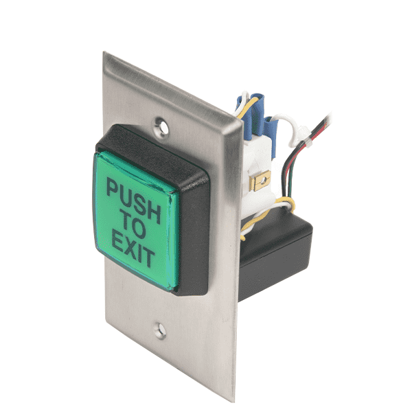 Camden CM-30EE - Push/Exit Switch - LED Illuminated - w/ Fixed Timer - UHS Hardware Camden CM-30EE - Push/Exit Switch - LED Illuminated - w/ Fixed Timer - UHS Hardware