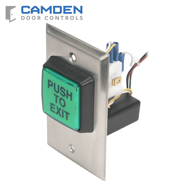 Camden CM-30EE - Push/Exit Switch - LED Illuminated - w/ Fixed Timer - UHS Hardware Camden CM-30EE - Push/Exit Switch - LED Illuminated - w/ Fixed Timer - UHS Hardware