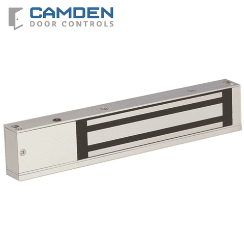 Camden CX-91S-06 - Single Door Surface Mount Mag Lock - 600 lb Holding Force - 12/24 VDC - UL/UCL Listed - UHS Hardware Camden CX-91S-06 - Single Door Surface Mount Mag Lock - 600 lb Holding Force - 12/24 VDC - UL/UCL Listed - UHS Hardware