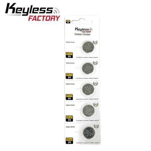 KeylessFactory - CR1616- 3V Lithium Battery (5-Pack) - UHS Hardware KeylessFactory - CR1616- 3V Lithium Battery (5-Pack) - UHS Hardware