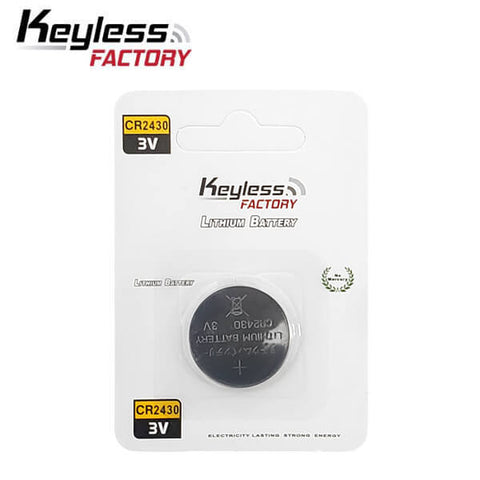 KeylessFactory - CR2430 - 3V Lithium Battery (1-Pack) - UHS Hardware KeylessFactory - CR2430 - 3V Lithium Battery (1-Pack) - UHS Hardware