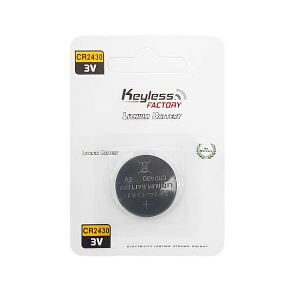 KeylessFactory - CR2430 - 3V Lithium Battery (1-Pack) - UHS Hardware KeylessFactory - CR2430 - 3V Lithium Battery (1-Pack) - UHS Hardware