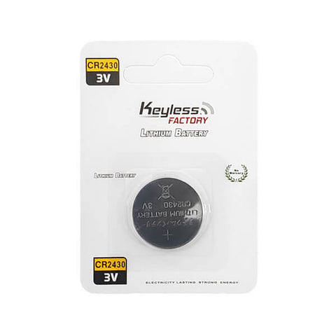 KeylessFactory - CR2430 - 3V Lithium Battery (1-Pack) - UHS Hardware KeylessFactory - CR2430 - 3V Lithium Battery (1-Pack) - UHS Hardware