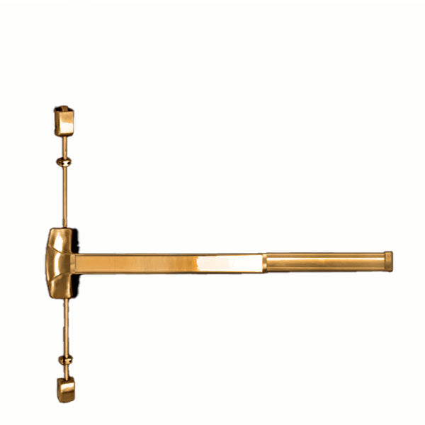 Cal-Royal - Surface Vertical Rod - 36" x 84" - Bright Brass - Optional Handing - Fire Rated - Grade 1 - UHS Hardware Cal-Royal - Surface Vertical Rod - 36" x 84" - Bright Brass - Optional Handing - Fire Rated - Grade 1 - UHS Hardware