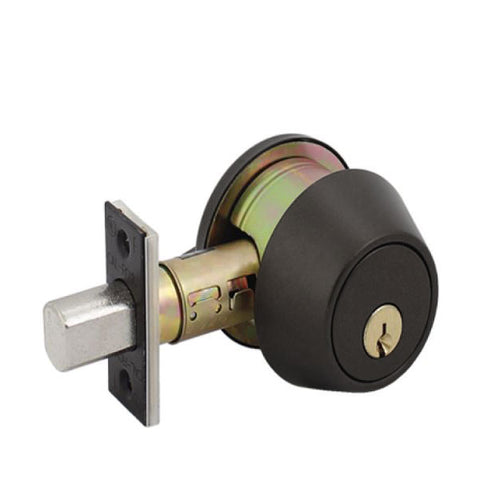 Cal-Royal - Maximum Security Deadbolt - Single Cylinder - Heavy Duty - Black Coated - Grade 2 - UHS Hardware Cal-Royal - Maximum Security Deadbolt - Single Cylinder - Heavy Duty - Black Coated - Grade 2 - UHS Hardware