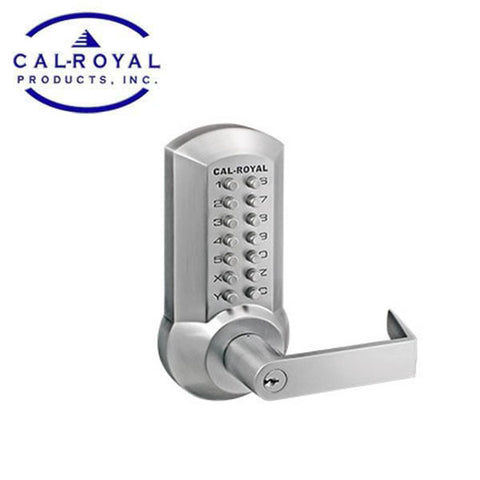 Cal-Royal - Heavy Duty Mechanical Lock Trim - For Rim & Surface Vertical Rod Exit Devices - Storeroom - Grade 2 Cal-Royal - Heavy Duty Mechanical Lock Trim - For Rim & Surface Vertical Rod Exit Devices - Storeroom - Grade 2