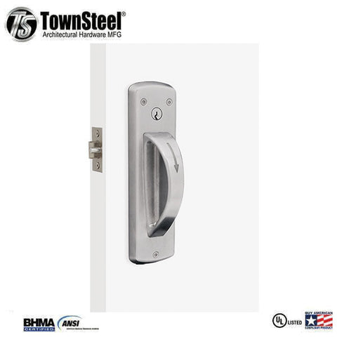 TownSteel - CRX-A - 5-Point Ligature Resistant Cylindrical Lock - Optional Function - Optional Handing - Stainless Steel - Grade 1 TownSteel - CRX-A - 5-Point Ligature Resistant Cylindrical Lock - Optional Function - Optional Handing - Stainless Steel - Grade 1