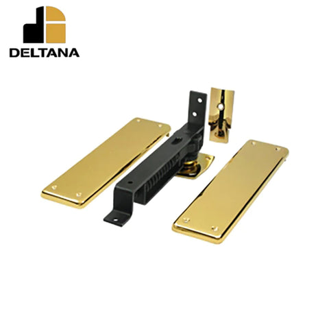 Deltana - Spring Hinge - Double Action w/ Solid Brass Cover Plates - Universal Handing - Optional Finish Deltana - Spring Hinge - Double Action w/ Solid Brass Cover Plates - Universal Handing - Optional Finish