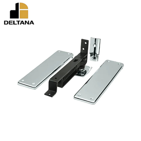 Deltana - Spring Hinge - Double Action w/ Solid Brass Cover Plates - Universal Handing - Optional Finish Deltana - Spring Hinge - Double Action w/ Solid Brass Cover Plates - Universal Handing - Optional Finish