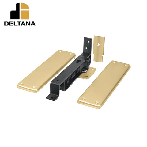 Deltana - Spring Hinge - Double Action w/ Solid Brass Cover Plates - Universal Handing - Optional Finish Deltana - Spring Hinge - Double Action w/ Solid Brass Cover Plates - Universal Handing - Optional Finish