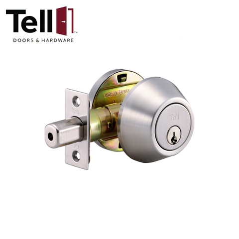 TELL - RL100030 - Heavy Duty - Tubular Deadbolt - Stainless Steel - Single Cylinder TELL - RL100030 - Heavy Duty - Tubular Deadbolt - Stainless Steel - Single Cylinder