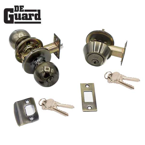 Premium Combo Lockset - Antique Bronze - Entrance - Grade 3 - SC1 - UHS Hardware Premium Combo Lockset - Antique Bronze - Entrance - Grade 3 - SC1 - UHS Hardware