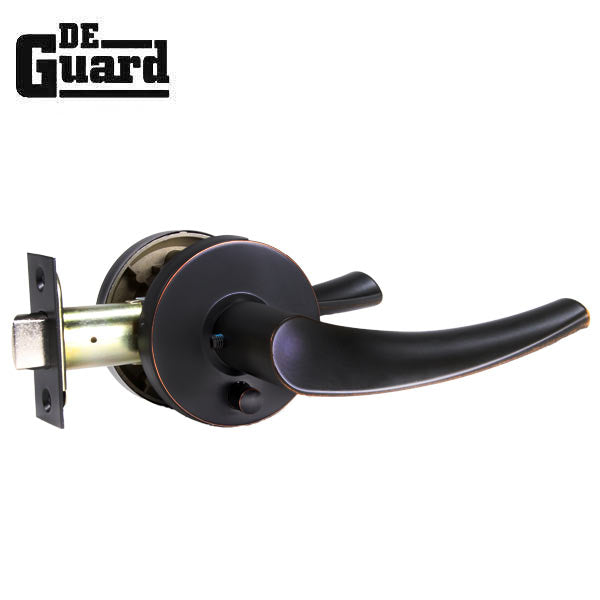 Contemporary Wave Lever Set - Privacy - Round Rose - Aged Bronze - Grade 3 - UHS Hardware Contemporary Wave Lever Set - Privacy - Round Rose - Aged Bronze - Grade 3 - UHS Hardware