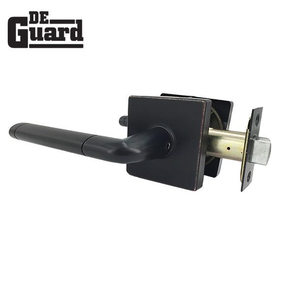 Premium Contemporary Leverset Lock - Square Rose - Oil Rubbed Bronze - Passage - Grade 3 - UHS Hardware Premium Contemporary Leverset Lock - Square Rose - Oil Rubbed Bronze - Passage - Grade 3 - UHS Hardware