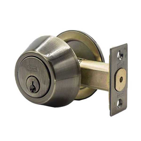 Premium Single Cylinder Deadbolt - Antique Brass - Grade 3 - ( SC1 / KW1 ) - UHS Hardware Premium Single Cylinder Deadbolt - Antique Brass - Grade 3 - ( SC1 / KW1 ) - UHS Hardware