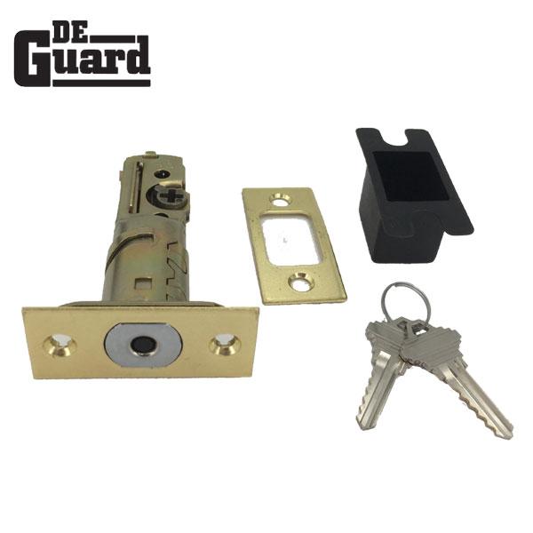 Premium Single Cylinder "Spin To Lock" Deadbolt - Polished Brass - Grade 3 - KW1 - UHS Hardware Premium Single Cylinder "Spin To Lock" Deadbolt - Polished Brass - Grade 3 - KW1 - UHS Hardware
