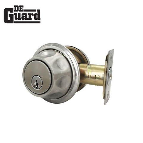 Premium Single Cylinder "Spin To Lock" Deadbolt - Satin Chrome - Grade 3 - SC1 - UHS Hardware Premium Single Cylinder "Spin To Lock" Deadbolt - Satin Chrome - Grade 3 - SC1 - UHS Hardware