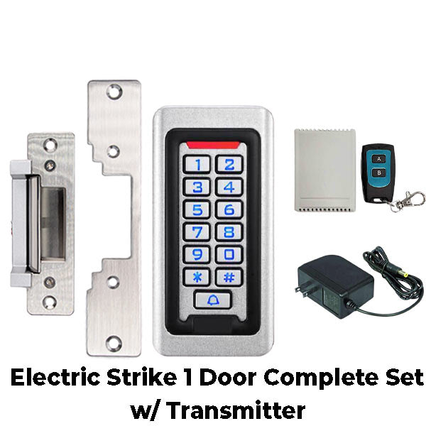 Complete Electric Strike Kit w/ Keypad / Transformer / Wireless Switch Kit - Special Bundle - UHS Hardware Complete Electric Strike Kit w/ Keypad / Transformer / Wireless Switch Kit - Special Bundle - UHS Hardware