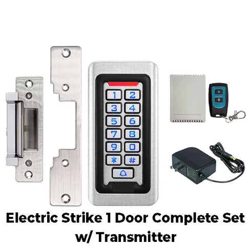 Complete Electric Strike Kit w/ Keypad / Transformer / Wireless Switch Kit - Special Bundle - UHS Hardware Complete Electric Strike Kit w/ Keypad / Transformer / Wireless Switch Kit - Special Bundle - UHS Hardware