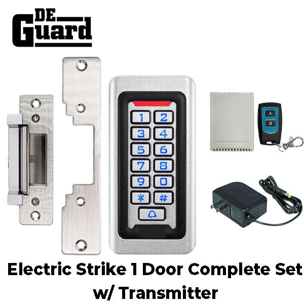 Complete Electric Strike Kit w/ Keypad / Transformer / Wireless Switch Kit - Special Bundle - UHS Hardware Complete Electric Strike Kit w/ Keypad / Transformer / Wireless Switch Kit - Special Bundle - UHS Hardware