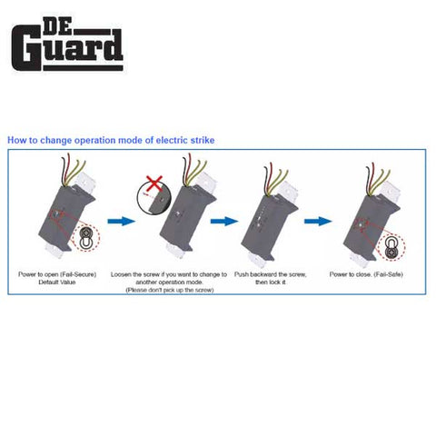 UL Listed Electric Strike Kit w/ 2 Face Plates - Adjustable Fail Safe / Fail Secure - Adjustable 12/24VDC - Grade 1 - UHS Hardware UL Listed Electric Strike Kit w/ 2 Face Plates - Adjustable Fail Safe / Fail Secure - Adjustable 12/24VDC - Grade 1 - UHS Hardware