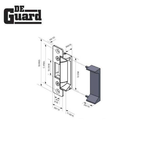 UL Listed Electric Strike Kit w/ 2 Face Plates - Adjustable Fail Safe / Fail Secure - Adjustable 12/24VDC - Grade 1 - UHS Hardware UL Listed Electric Strike Kit w/ 2 Face Plates - Adjustable Fail Safe / Fail Secure - Adjustable 12/24VDC - Grade 1 - UHS Hardware