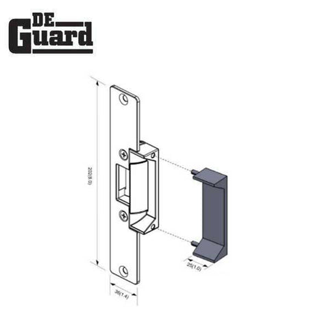 UL Listed Electric Strike Kit w/ 2 Face Plates - Adjustable Fail Safe / Fail Secure - Adjustable 12/24VDC - Grade 1 - UHS Hardware UL Listed Electric Strike Kit w/ 2 Face Plates - Adjustable Fail Safe / Fail Secure - Adjustable 12/24VDC - Grade 1 - UHS Hardware