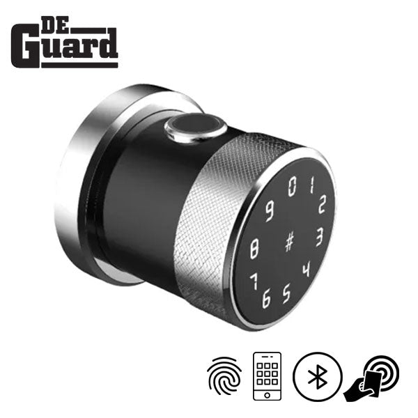Premium Biometric Fingerprint Knob Lock - Latch w/ Bluetooth / Key Fob / Code Access - UHS Hardware Premium Biometric Fingerprint Knob Lock - Latch w/ Bluetooth / Key Fob / Code Access - UHS Hardware