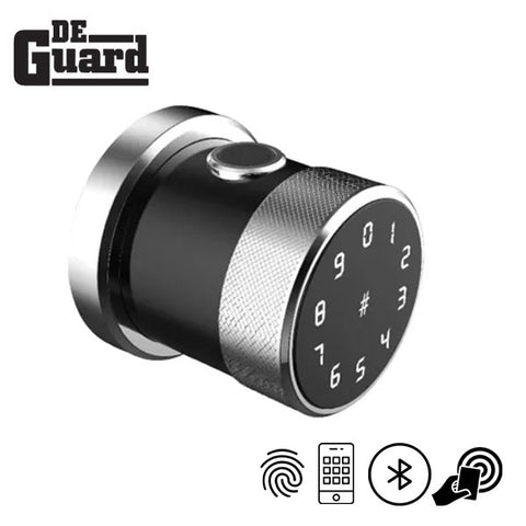 Premium Biometric Fingerprint Knob Lock - Latch w/ Bluetooth / Key Fob / Code Access - UHS Hardware Premium Biometric Fingerprint Knob Lock - Latch w/ Bluetooth / Key Fob / Code Access - UHS Hardware
