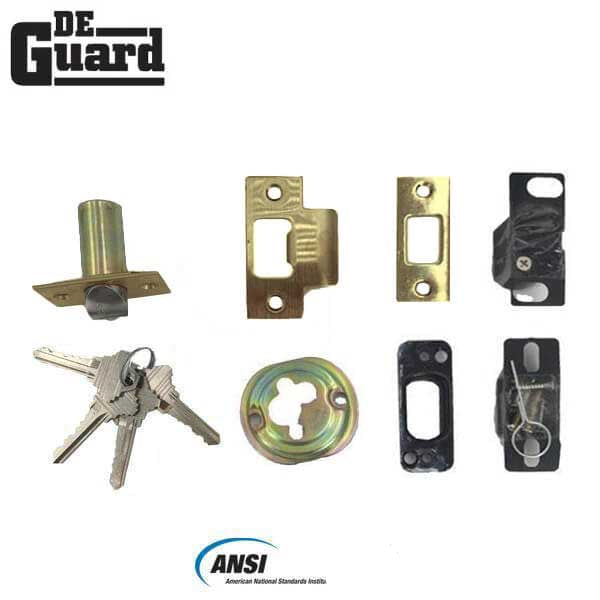 Premium Commercial Combo Lock Set w/ Knob & Deadbolt - US3 - Polished Brass – SC4 Keyway – Grade 2 - UHS Hardware Premium Commercial Combo Lock Set w/ Knob & Deadbolt - US3 - Polished Brass – SC4 Keyway – Grade 2 - UHS Hardware