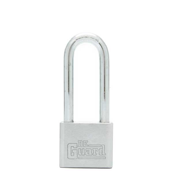Premium - Nickel Plated Padlock - SC1 Keyway - Long Shackle 2 1/8" - Keyed Alike #2 - UHS Hardware Premium - Nickel Plated Padlock - SC1 Keyway - Long Shackle 2 1/8" - Keyed Alike #2 - UHS Hardware