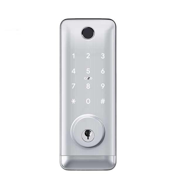 Premium Electronic Keyless Entry Smart Deadbolt - T1B - Bluetooth / Fingerprint / RFID / Wifi - IP55 (Silver | Black) - UHS Hardware Premium Electronic Keyless Entry Smart Deadbolt - T1B - Bluetooth / Fingerprint / RFID / Wifi - IP55 (Silver | Black) - UHS Hardware