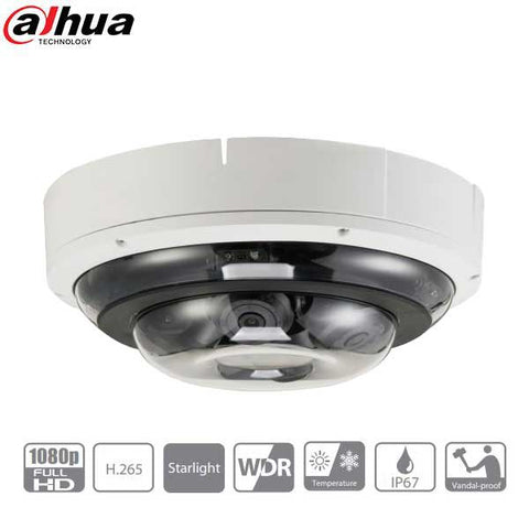 Dahua / IP / 2MP / Panoramic Camera / Multi-flex / Motorized Varifocal / (4) 2.7-12mm Lens / WDR / IP67 / IK10 / 30m IR / Starlight / DH-IPC-PDBW5831N-B360 - UHS Hardware Dahua / IP / 2MP / Panoramic Camera / Multi-flex / Motorized Varifocal / (4) 2.7-12mm Lens / WDR / IP67 / IK10 / 30m IR / Starlight / DH-IPC-PDBW5831N-B360 - UHS Hardware