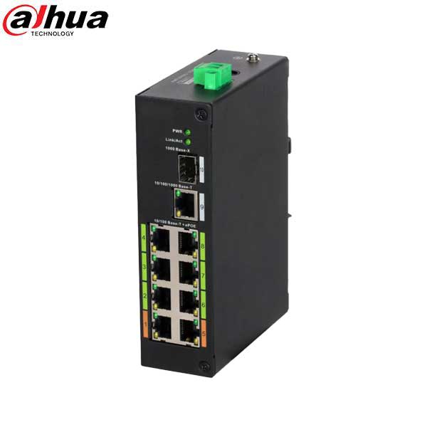 Dahua / ePoE Ethernet Switch / 8-Port / 800m PoE / 48-57 VDC / 120W / LR2110-8ET-120 - UHS Hardware Dahua / ePoE Ethernet Switch / 8-Port / 800m PoE / 48-57 VDC / 120W / LR2110-8ET-120 - UHS Hardware