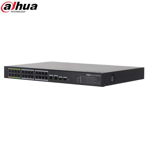 Dahua / ePoE Ethernet Switch / 24-Port / 800m PoE / 100-240 VAC / 360W / Managed / LR2226-24ET-360 - UHS Hardware Dahua / ePoE Ethernet Switch / 24-Port / 800m PoE / 100-240 VAC / 360W / Managed / LR2226-24ET-360 - UHS Hardware
