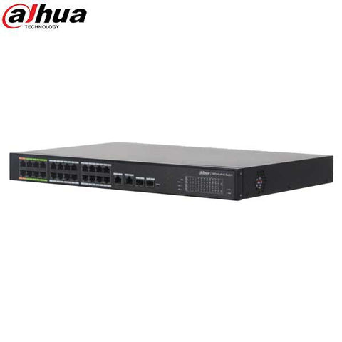 Dahua / ePoE Ethernet Switch / 24-Port / 800m PoE / 100-240 VAC / 360W / Managed / LR2226-24ET-360 - UHS Hardware Dahua / ePoE Ethernet Switch / 24-Port / 800m PoE / 100-240 VAC / 360W / Managed / LR2226-24ET-360 - UHS Hardware