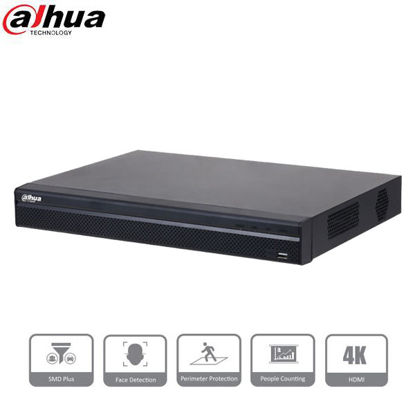 Dahua / 16 Channel / 8MP / 4K NVR / 2 SATA / 8TB HDD / DH-N42C3P8 - UHS Hardware Dahua / 16 Channel / 8MP / 4K NVR / 2 SATA / 8TB HDD / DH-N42C3P8 - UHS Hardware