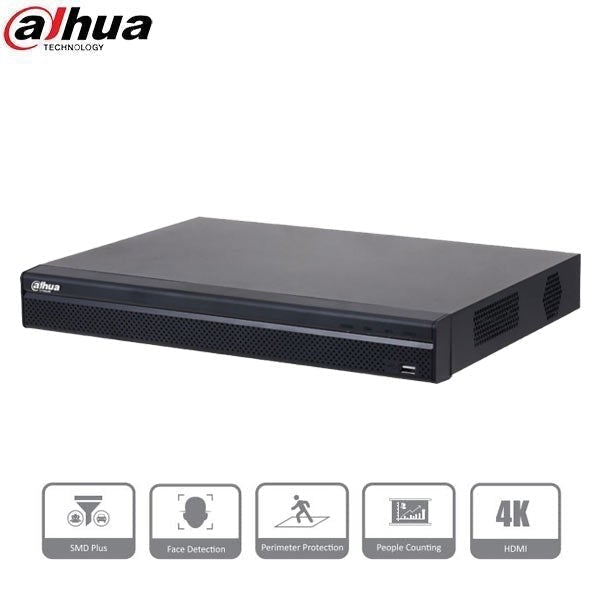 Dahua / 4 Channel / 8MP / 4K NVR / 2 SATA / 6TB HDD / DH-N42C1P6 - UHS Hardware Dahua / 4 Channel / 8MP / 4K NVR / 2 SATA / 6TB HDD / DH-N42C1P6 - UHS Hardware