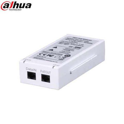 Dahua / Midspan / PoE Injector / Single Port / 60W / PFT1200 - UHS Hardware Dahua / Midspan / PoE Injector / Single Port / 60W / PFT1200 - UHS Hardware