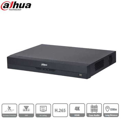 Dahua / HDCVI DVR / 16Channels / Analytics+/ 1U / Penta-brid / 6MP / 1080p / 8TB HDD / X52B3A8 - UHS Hardware Dahua / HDCVI DVR / 16Channels / Analytics+/ 1U / Penta-brid / 6MP / 1080p / 8TB HDD / X52B3A8 - UHS Hardware
