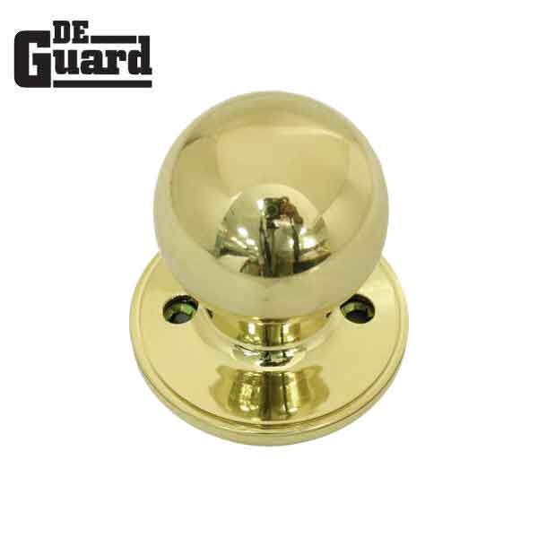 Premium Square "Lyndale" Style Design Handleset w/ Interior Knob - PB (SC1 / KW1) - UHS Hardware Premium Square "Lyndale" Style Design Handleset w/ Interior Knob - PB (SC1 / KW1) - UHS Hardware